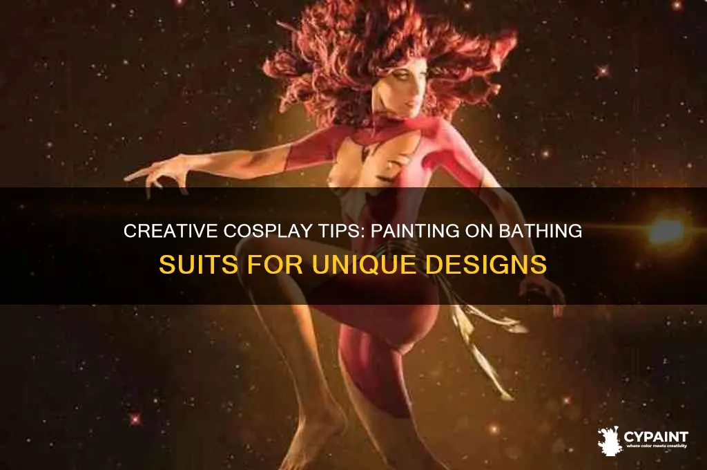 how to paint on a bathing suit cosplaay