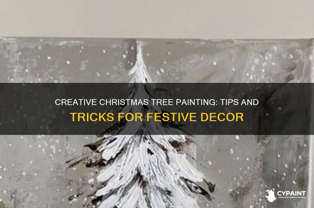 how to paint on a christmas tree