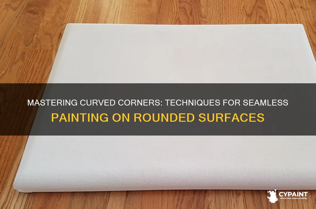 how to paint on a curved corner