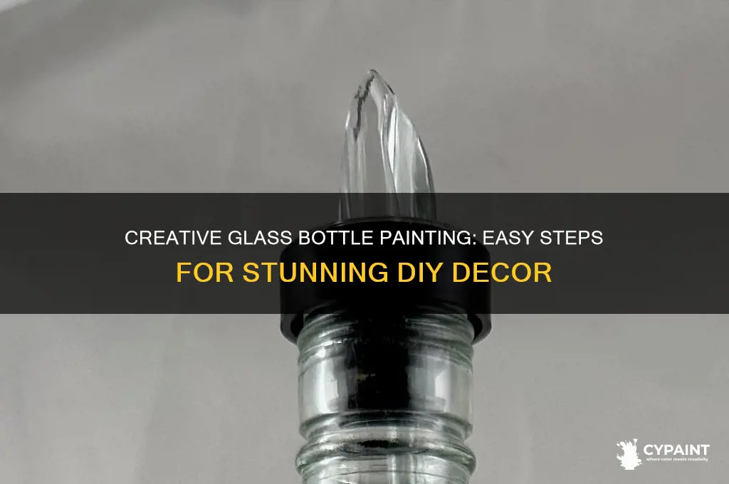 how to paint on a glass bottle