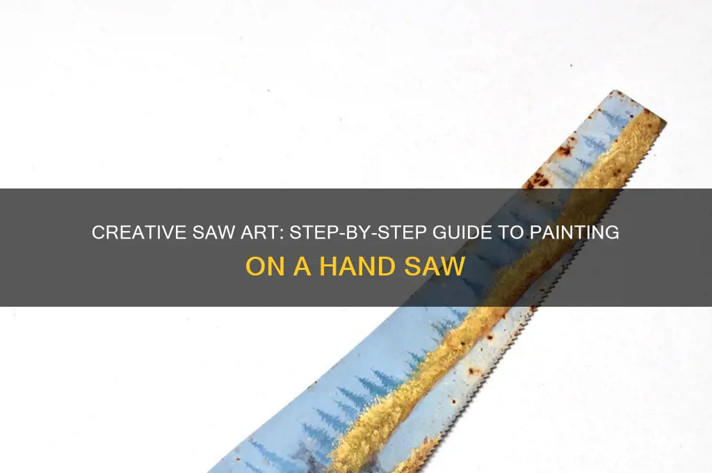 how to paint on a hand saw