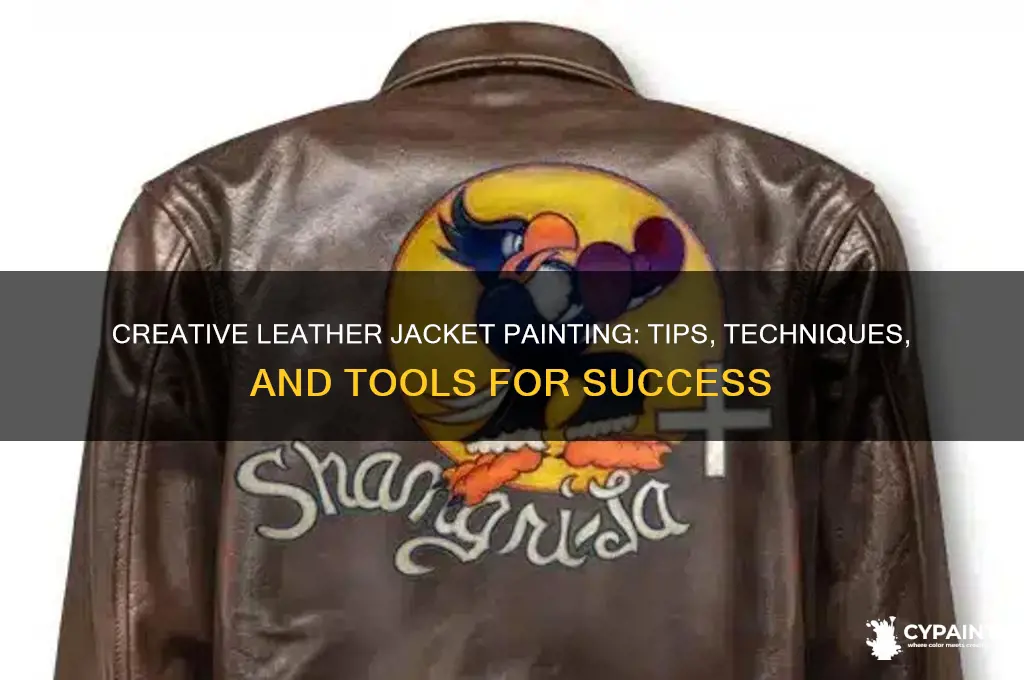 how to paint on a leather jacket