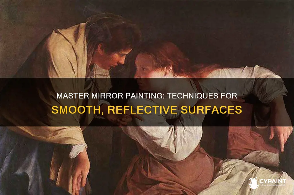how to paint on a mirror surface