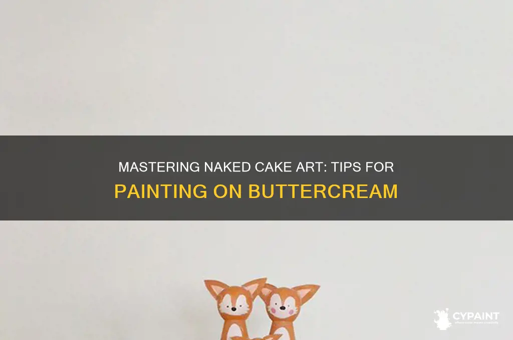 how to paint on a naked cake