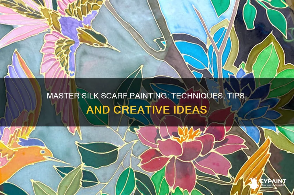how to paint on a silk scarf