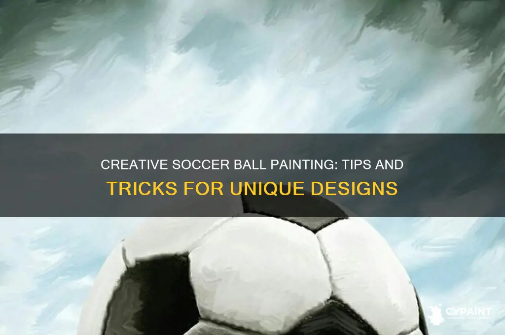 how to paint on a soccer ball