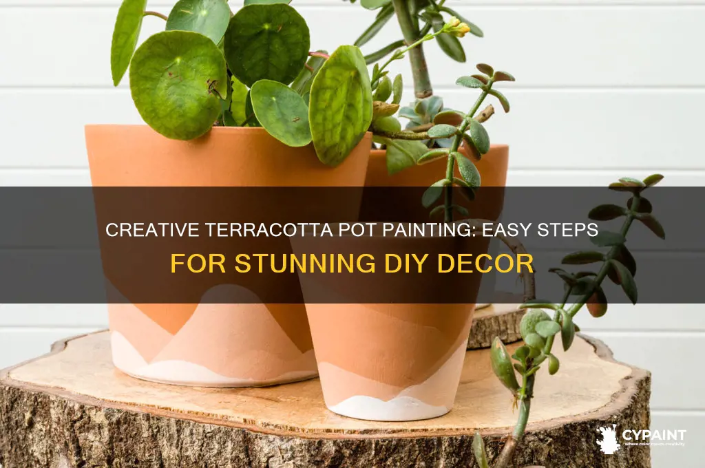 how to paint on a terracotta pot