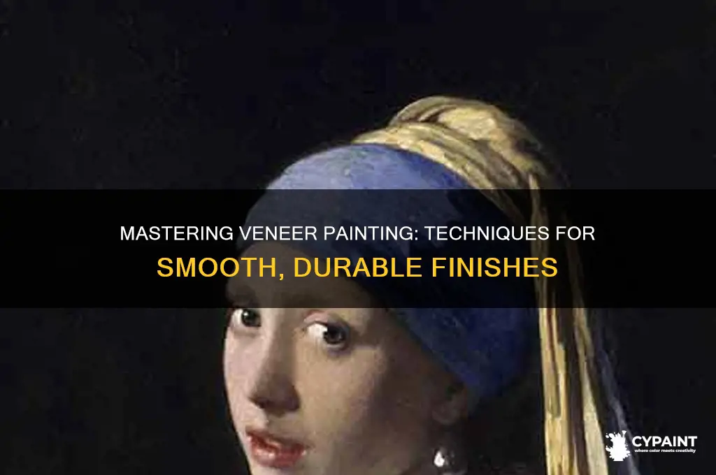 how to paint on a veneer surface