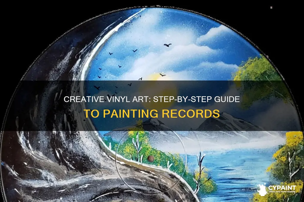 how to paint on a vinyl record