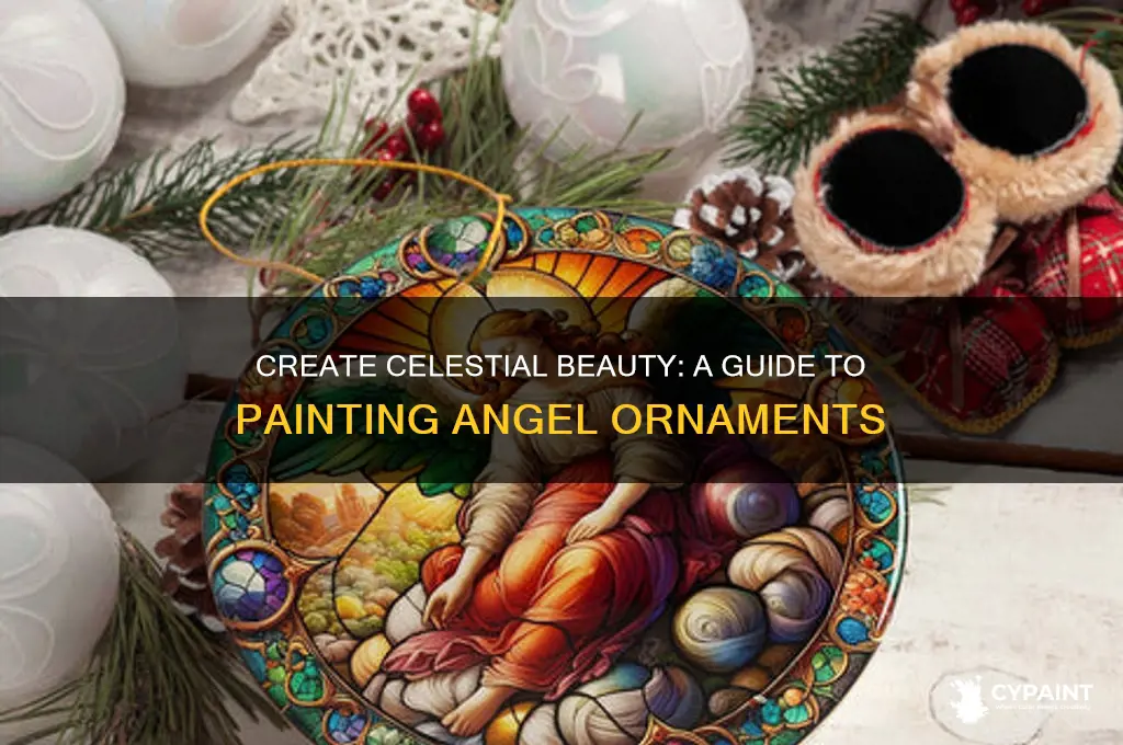 how to paint on an angel ornament