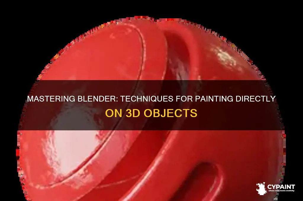 how to paint on an object in blender