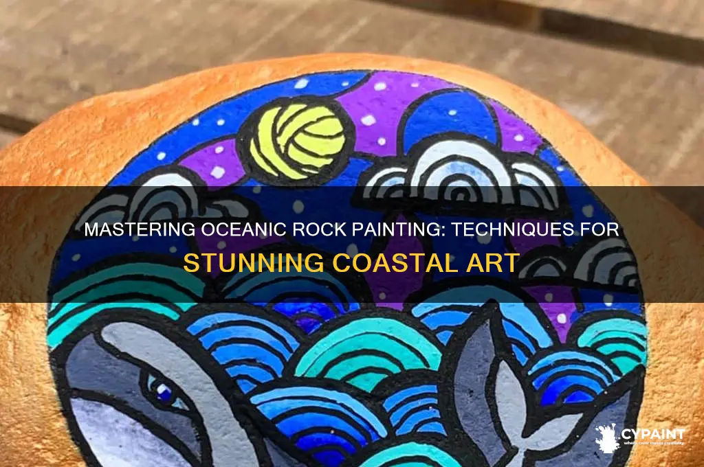 how to paint on an oceanic rock