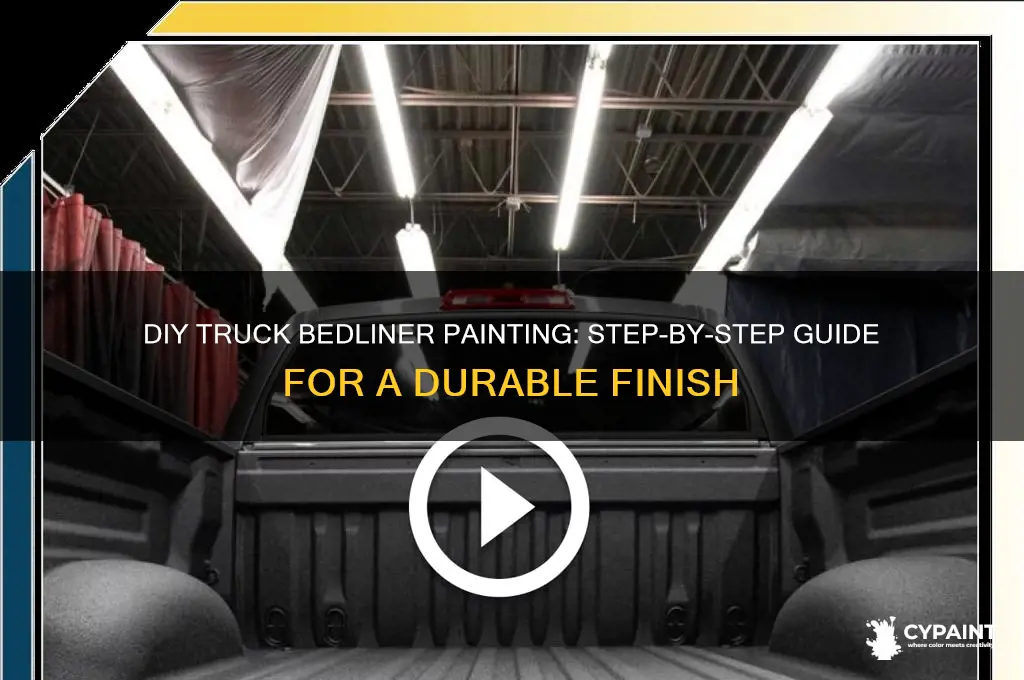 how to paint on bedliner on ur truck