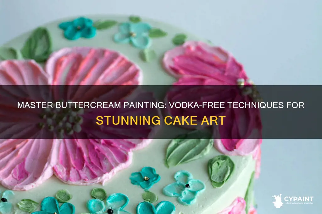 how to paint on buttercream without vodka