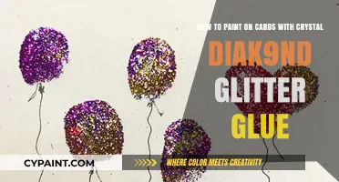Sparkling DIY: Painting Cards with Crystal Diamond Glitter Glue