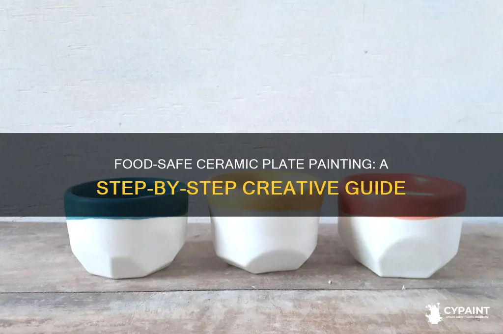 how to paint on ceramic plate food safe