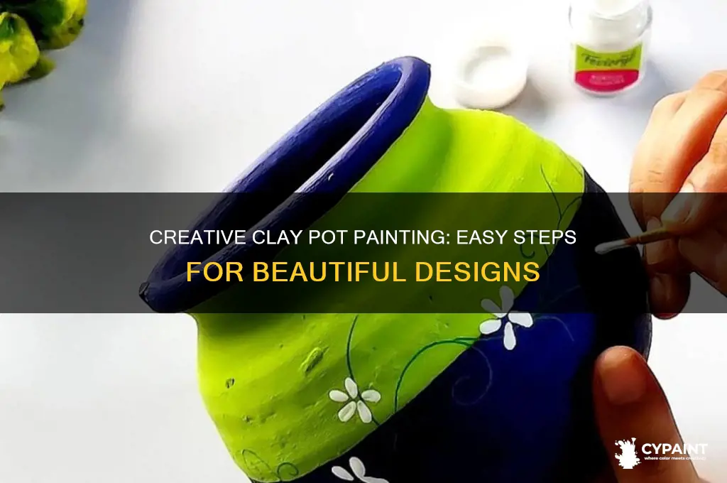how to paint on clay flower pots
