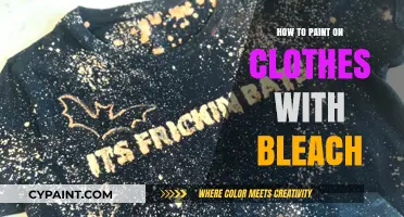 Creative Bleach Painting: Transforming Clothes with Unique Designs