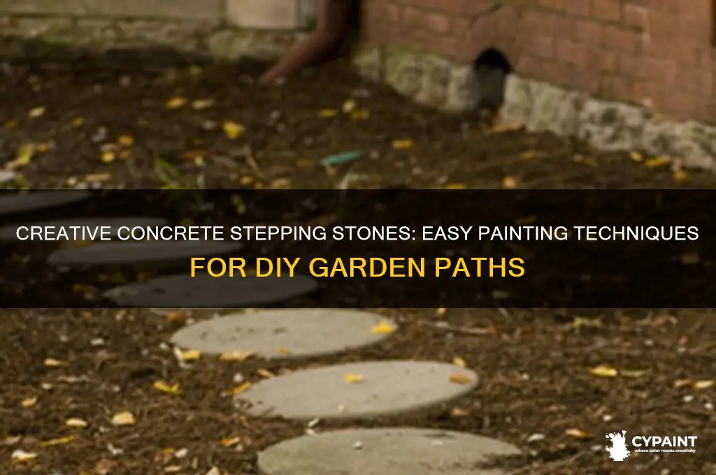 how to paint on concrete stepping stones