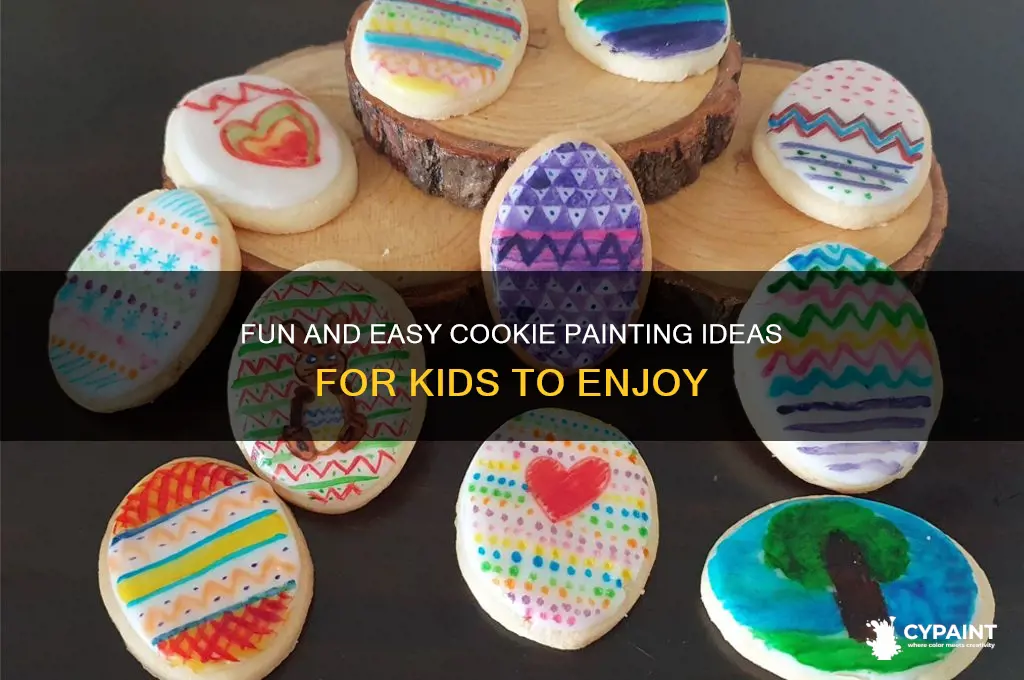 how to paint on cookies for kids