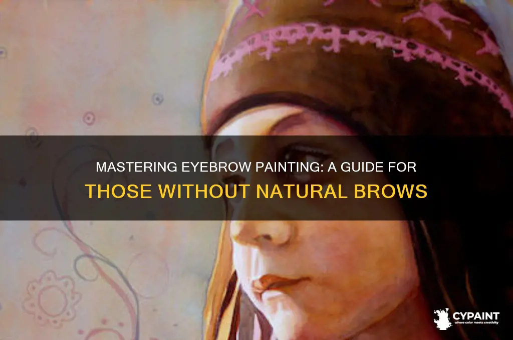 how to paint on eyebrows when you dont have any