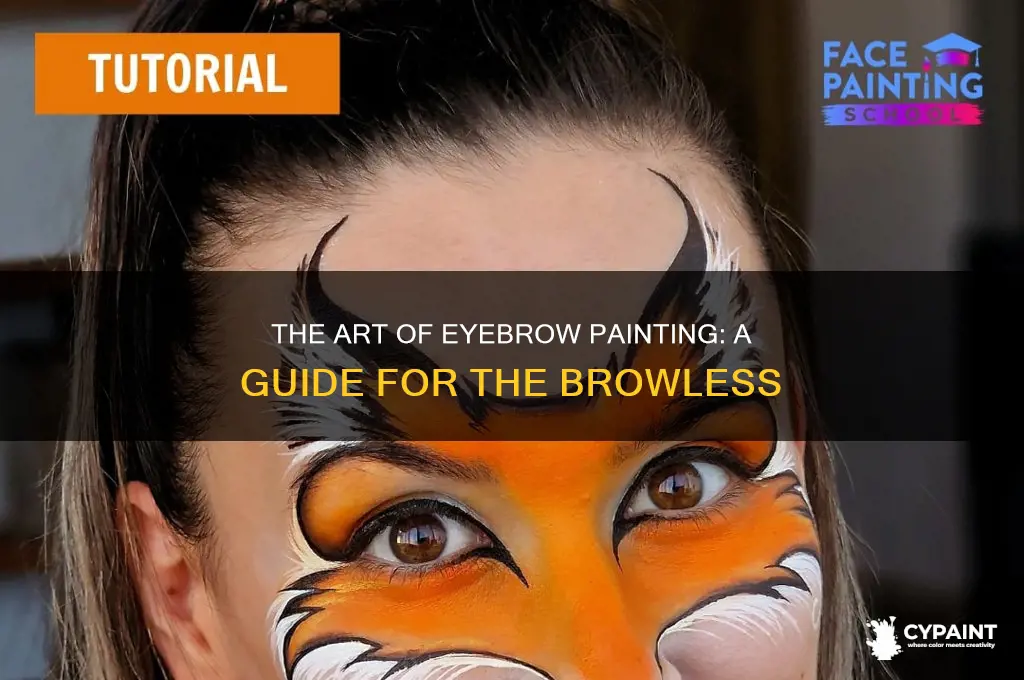how to paint on eyebrows when you have none