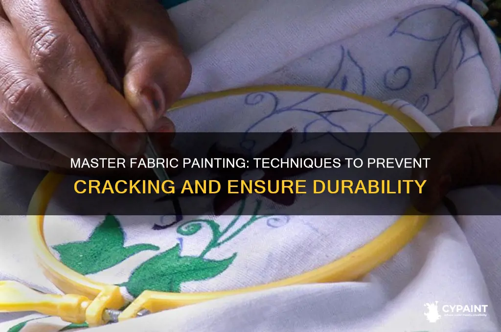 how to paint on fabric with out cracking