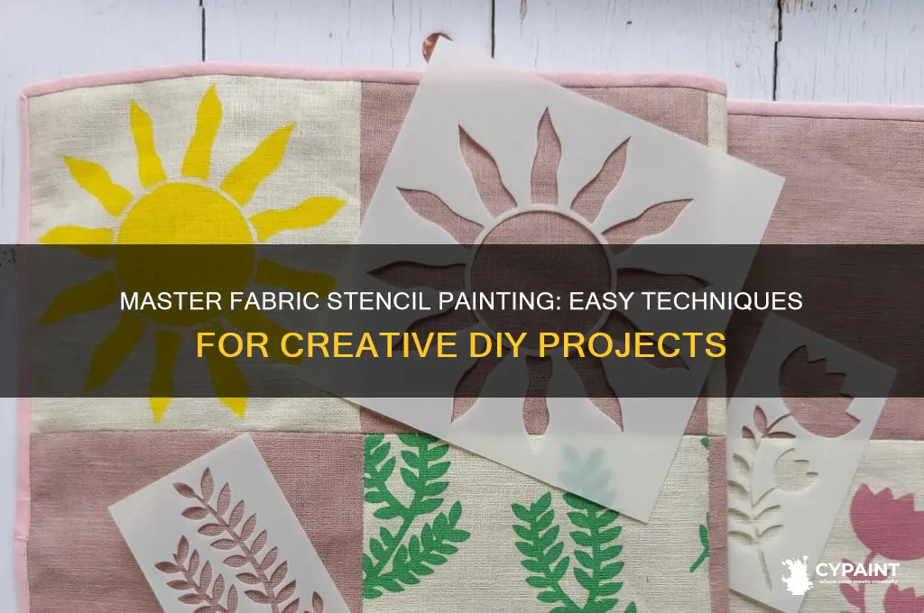 how to paint on fabric with stencils