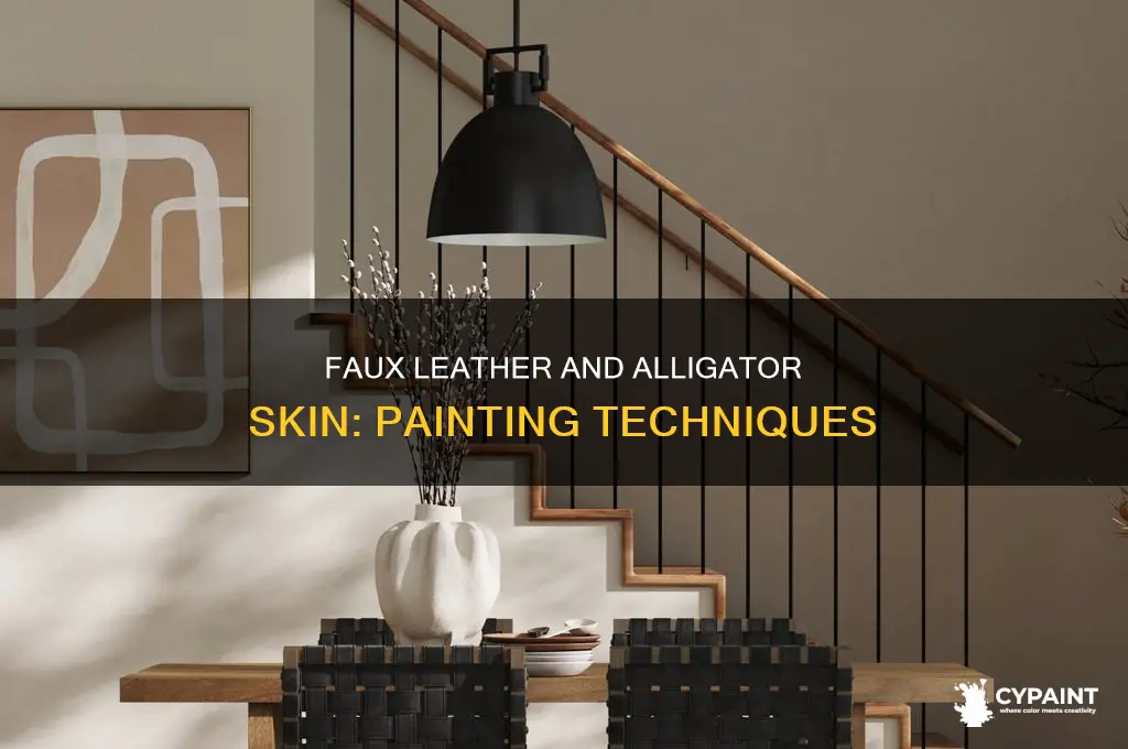 how to paint on faux leather and alligator skin