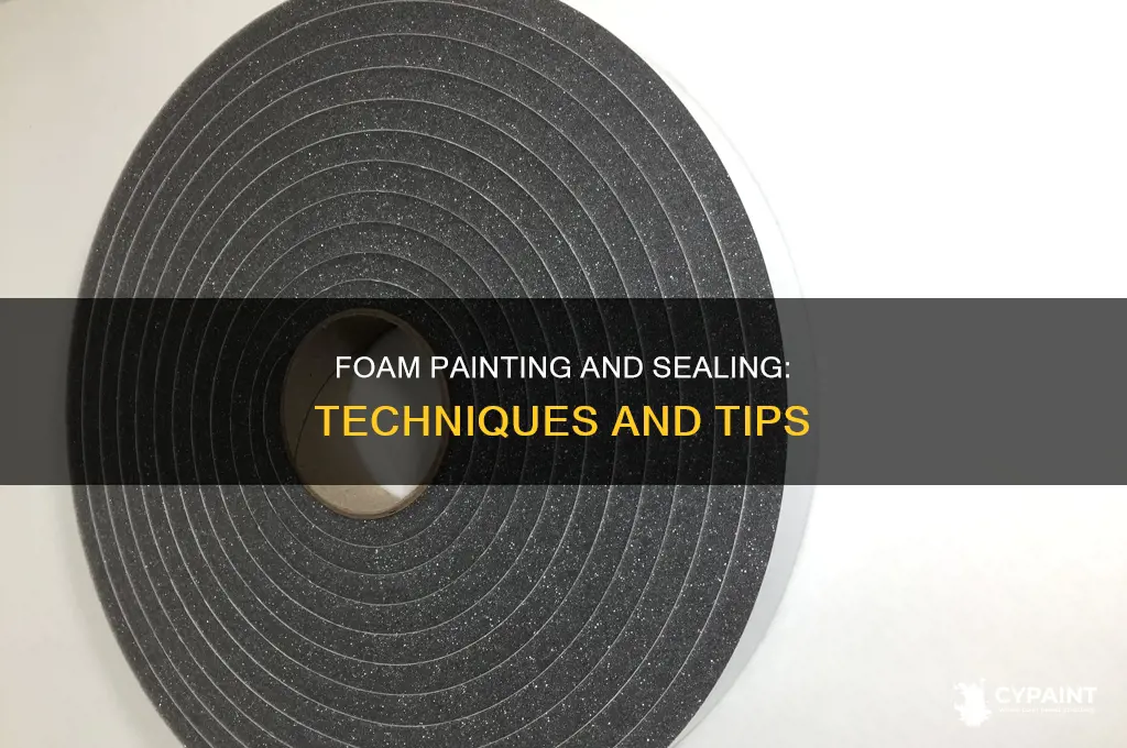 how to paint on foeam and seal the paint