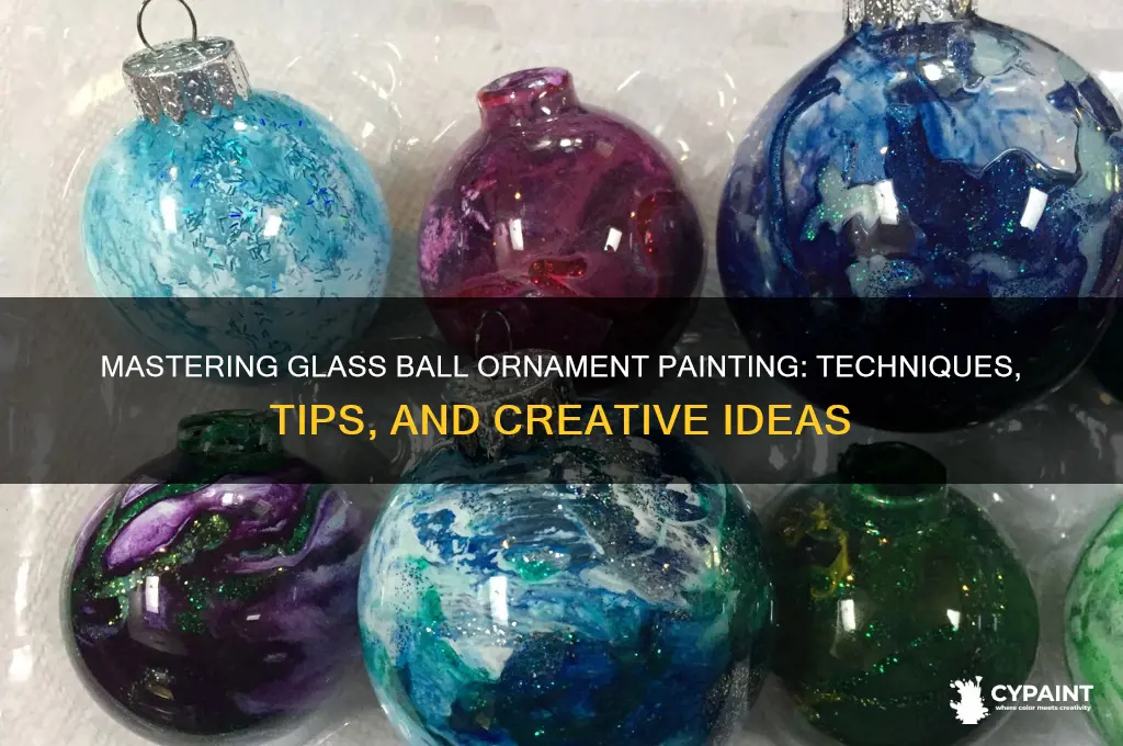 how to paint on glass ball ornaments
