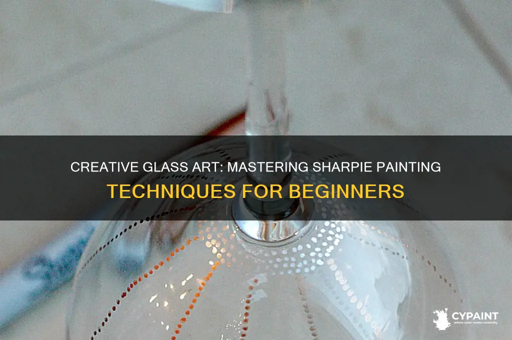 how to paint on glass with sharpie