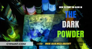 Glow-in-the-Dark Powder: Painting with a Luminous Twist