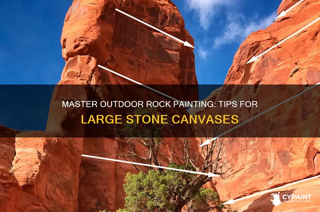 how to paint on large rocks for outdoors