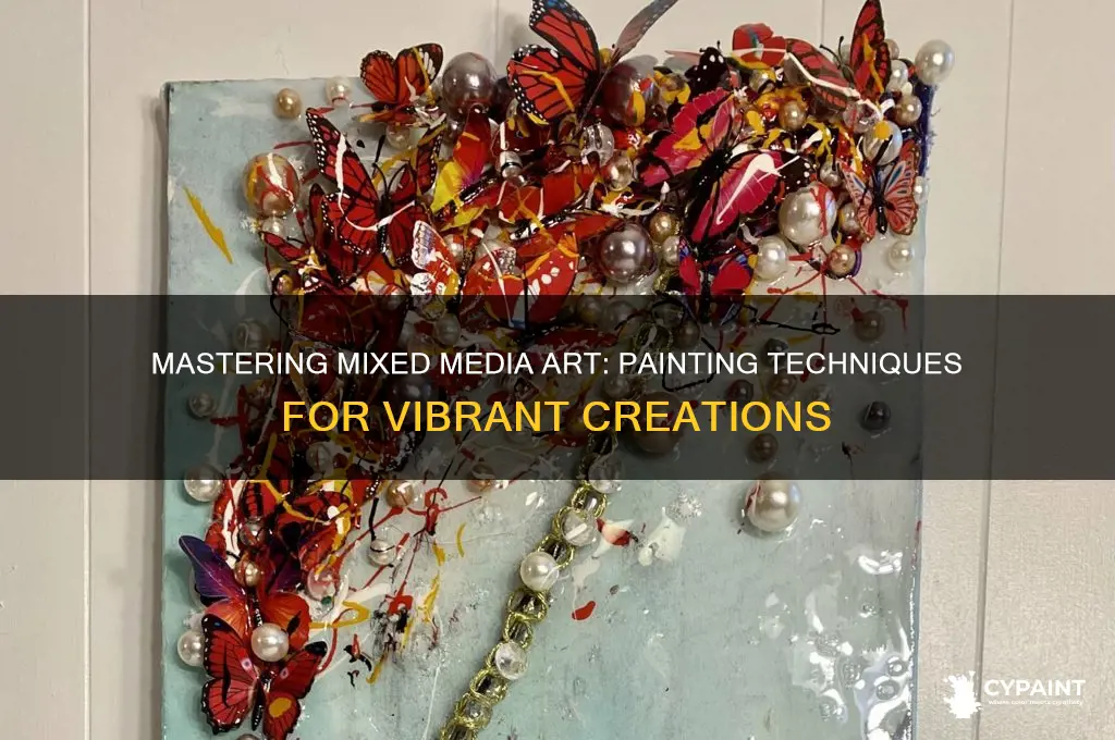 how to paint on mix media paper