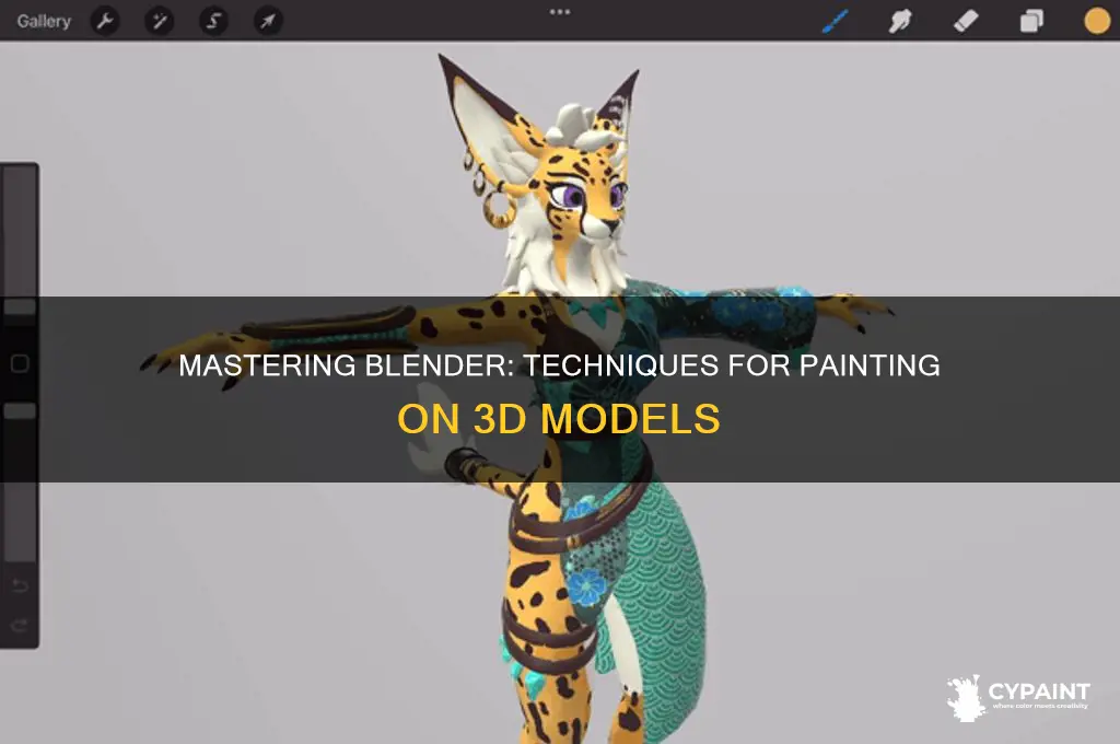 how to paint on models in blender