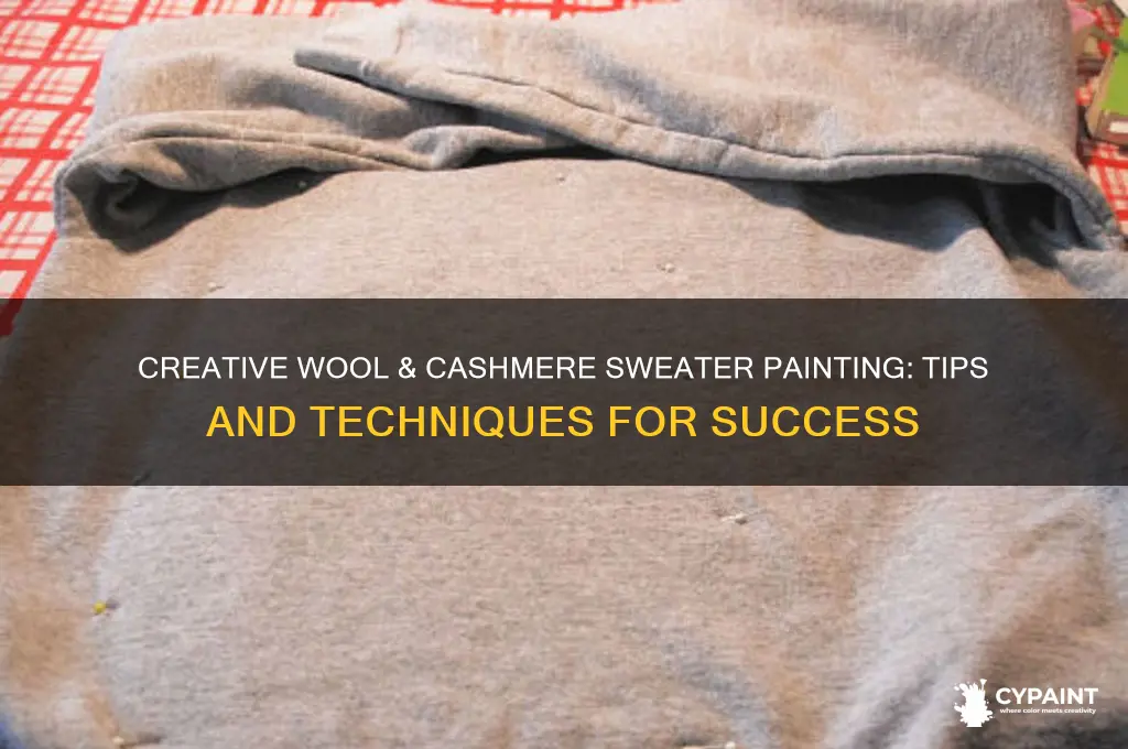 how to paint on my wool & cashmere sweater