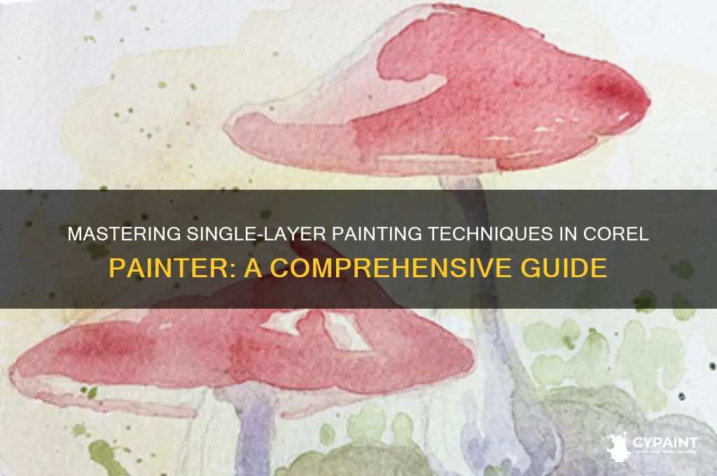 how to paint on one layer in painter