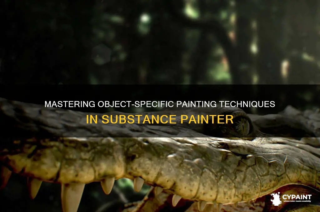 how to paint on one object in substance