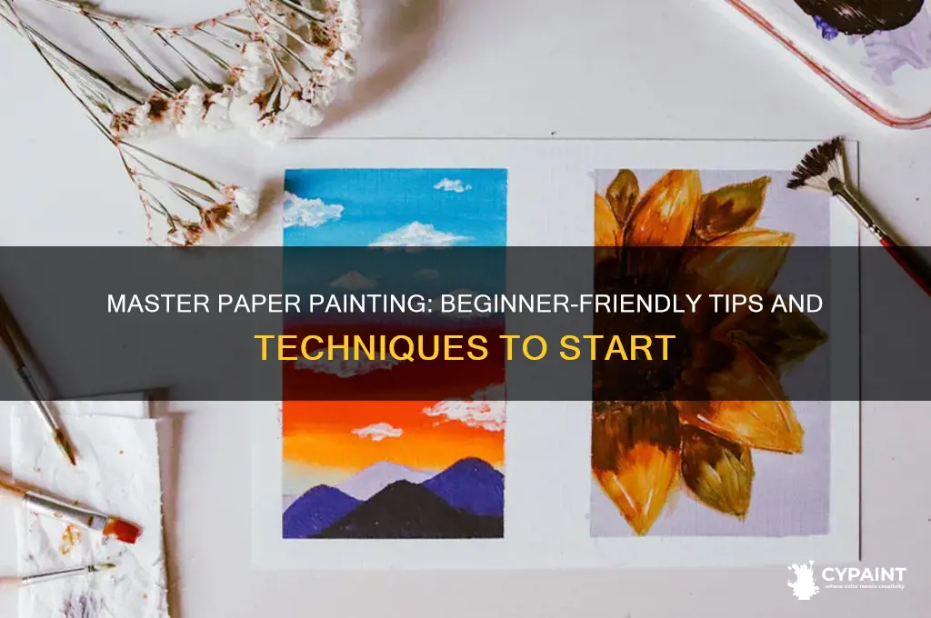 how to paint on paper for beginners