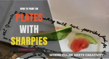 Creative Plate Decor: Painting with Sharpies Made Easy