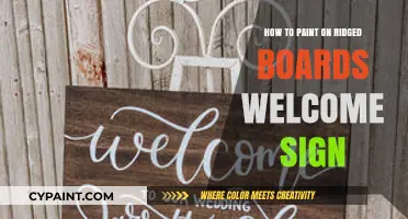 Painting on Ridged Boards: Crafting a Rustic Welcome Sign Guide