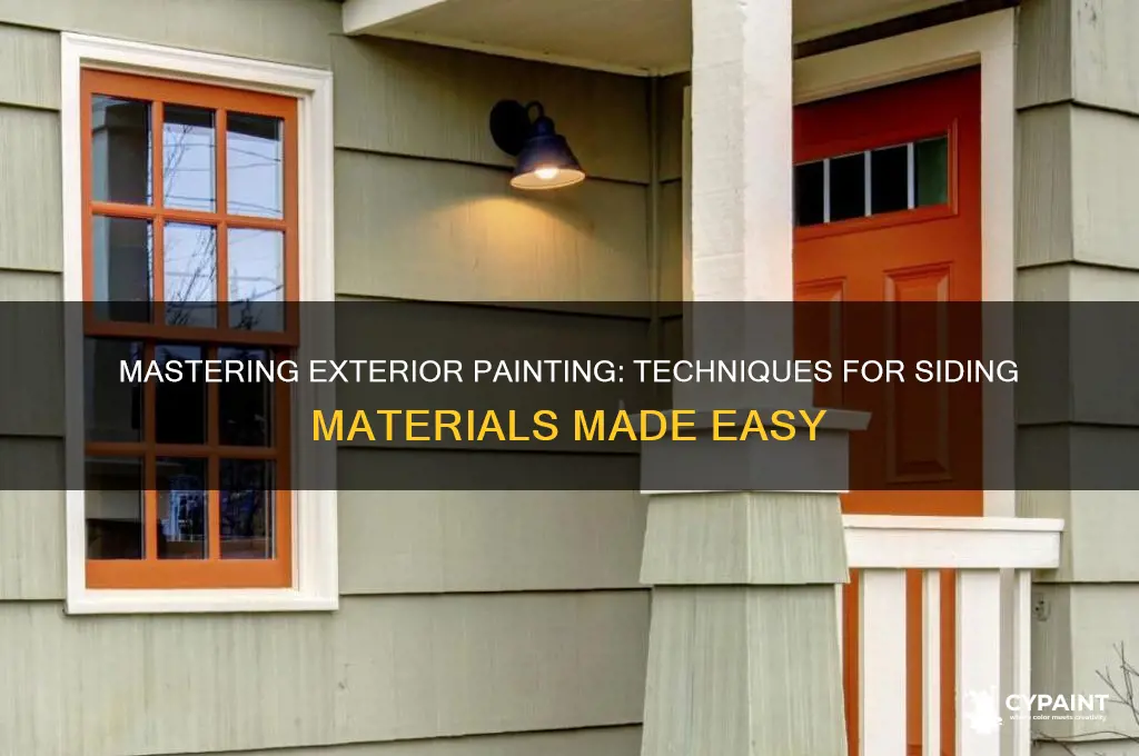 how to paint on siding type material