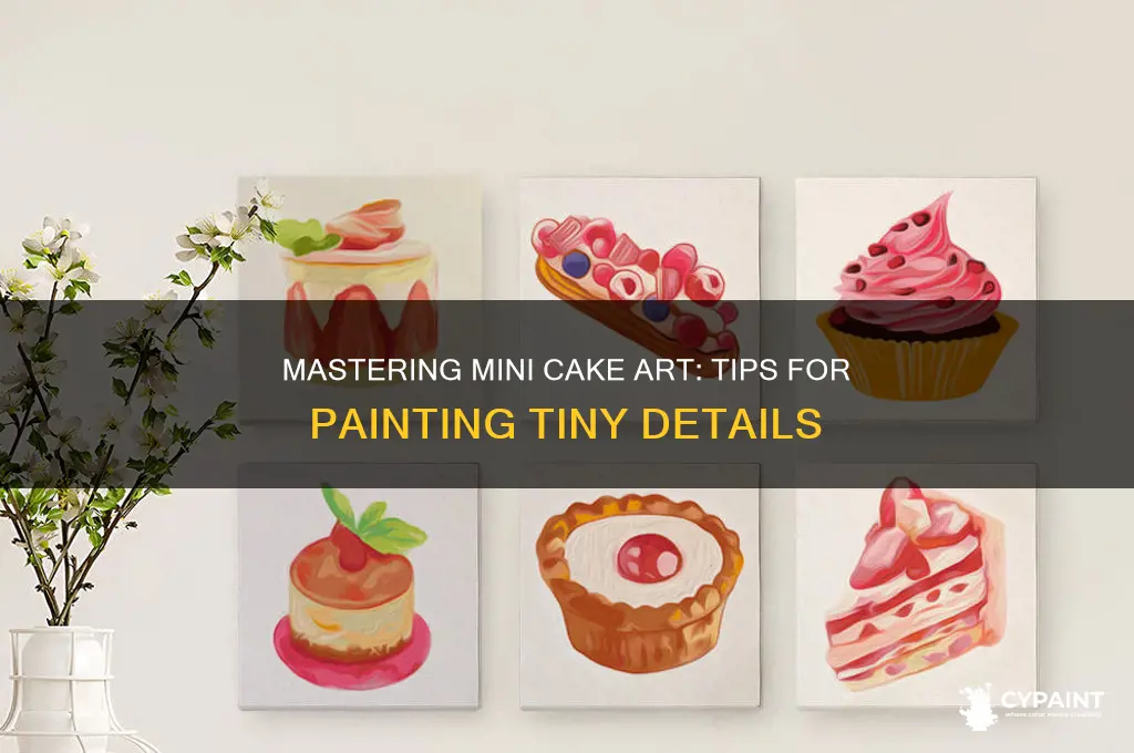 how to paint on small cake details