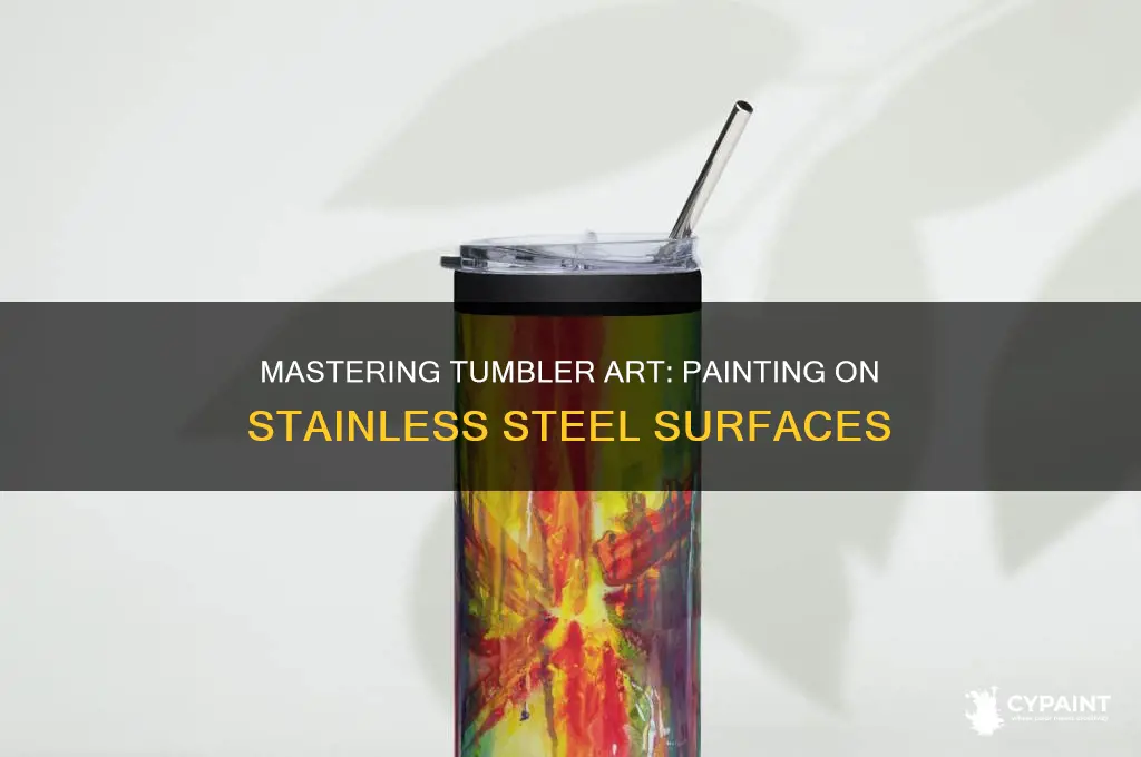 how to paint on stainless steel tumbler