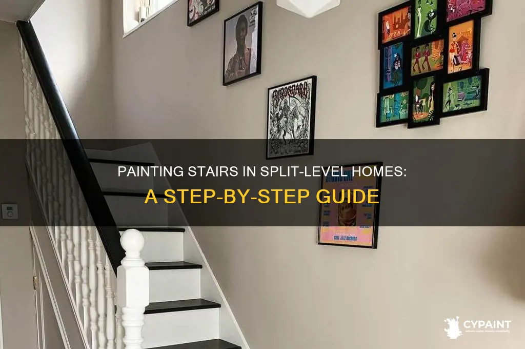 how to paint on stairs in split level homes