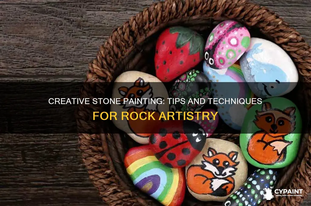how to paint on stones and rocks