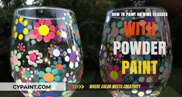 Creating Art on Wine Glasses with Powder Paint