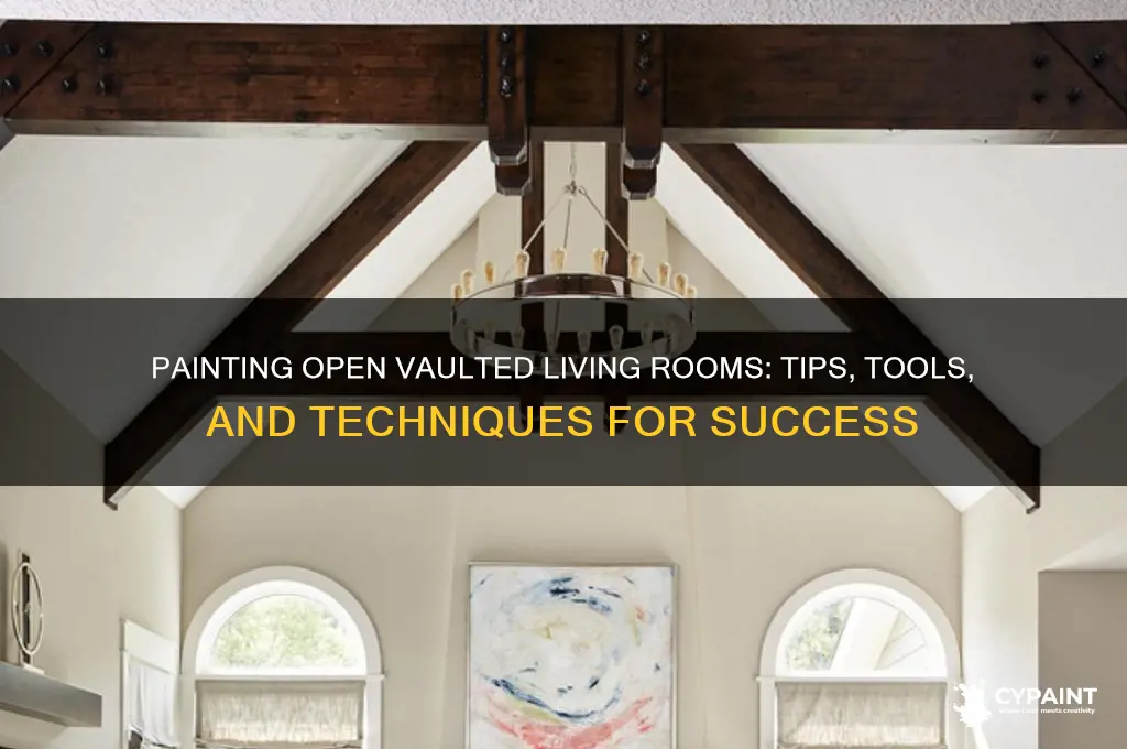 how to paint open vaulted living room