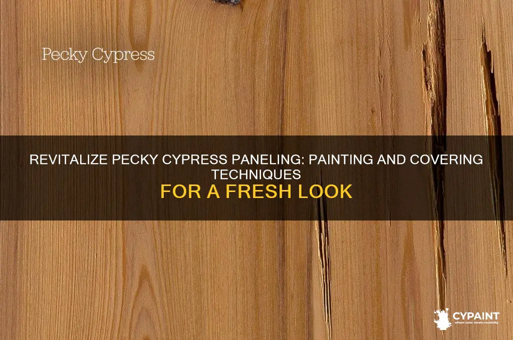 how to paint or cover pecky cypress paneling
